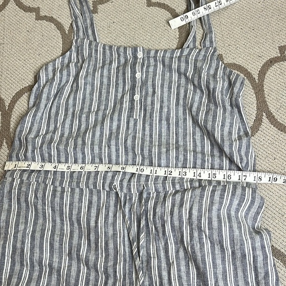 RAILS BROOKLYN Sleeveless Linen Blend JUMPSUIT IN PORTO STRIPE, size small - Picture 7 of 17